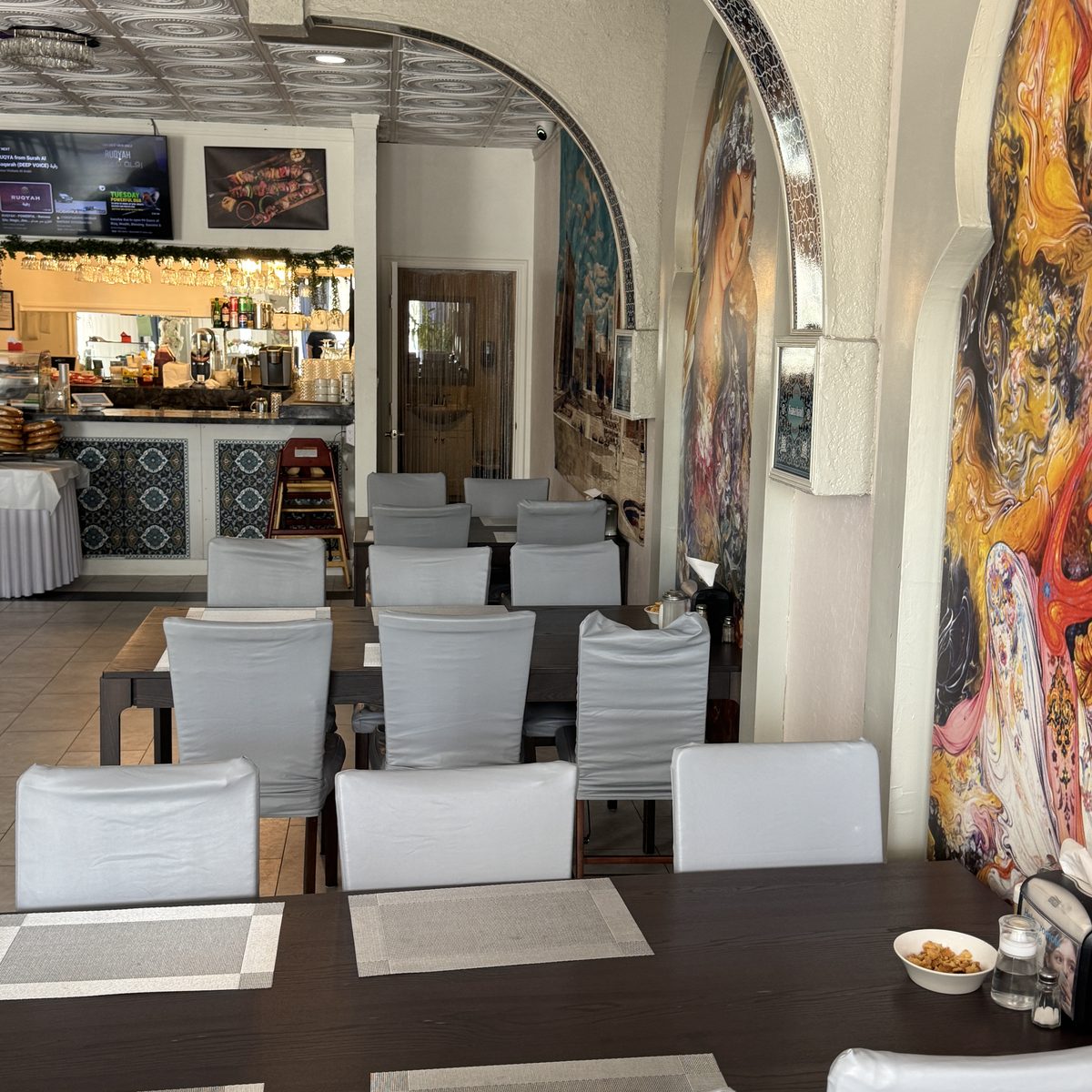 The dining room at Samarkand Restaurant